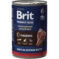 Консервированный корм для собак Brit Premium by Nature с говядиной 410 г