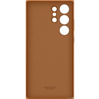 Чехол для телефона Samsung Leather Case S23 Ultra (песочно-бежевый)