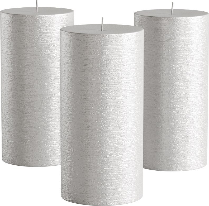 

Набор свечей Мелт 150 мм (3 шт, серебряный)