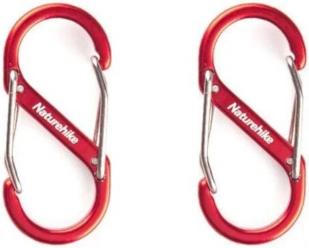 

Карабин туристический Naturehike NH20GS004 S-Type (2 шт, красный)
