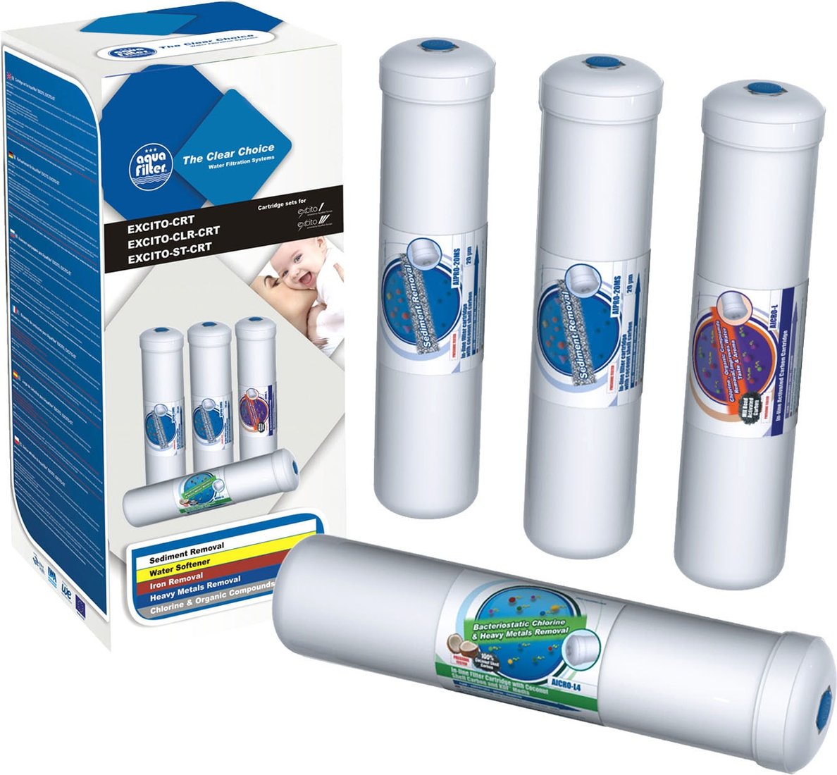 

Комплект картриджей Aquafilter EXCITO-ST-CRT