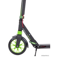 Двухколесный подростковый самокат Tech Team City Scooter Disk Brake 2023 (черный/зеленый)