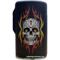 Зажигалка Bruno Jet Rubberized (тату, красный череп)