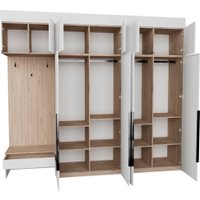 Стенка Рэйгрупп Рэй P245-B10-1-EB В10-1 (дуб элисон/белый премиум)