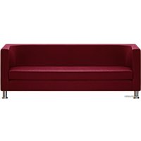 Диван Brioli Клос трехместный (экокожа, L16 вишневый)
