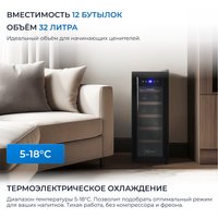 Винный шкаф ZUGEL ZTWF122B