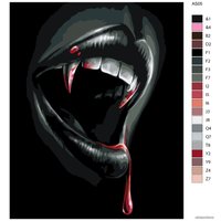 Картина по номерам Живопись по номерам Вампирские зубы в Мозыре