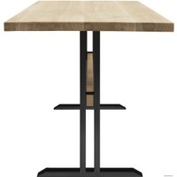 Кухонный стол Buro7 Двутавр 180 (классика, дуб беленый/белый)