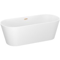 Ванна Wellsee Shell 180x80 28170404R (отдельностоящая ванна белый глянец, экран, ножки, сифон-автомат золото)