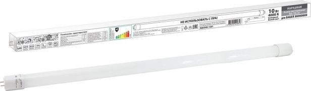 

Светодиодная лампочка TDM Electric НЛ-Т8-10 Вт-230 В-4000 К–G13