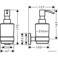 Дозатор для жидкого мыла Hansgrohe Logis Universal 41714000