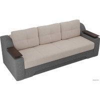 Диван Лига диванов Сенатор 102760 (рогожка, бежевый/серый)