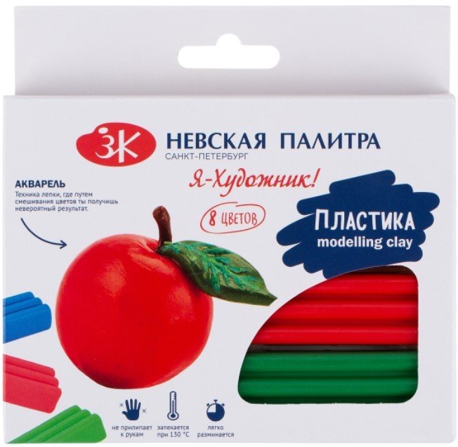 

Полимерная глина Невская палитра Я-Художник! 222411508 (8 цв)