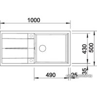 Кухонная мойка Blanco Metra XL 6 S 525931 (черный)