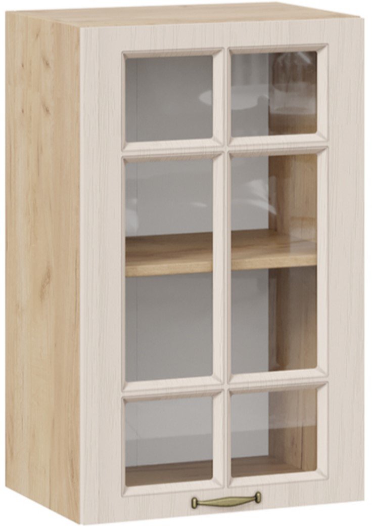 

Шкаф навесной Трия Лина 1В45С (дуб крафт золотой/крем)