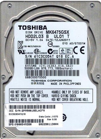 Toshiba 75GSX 640GB (MK6475GSX)