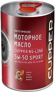 

Моторное масло Cupper NS Line 5W-50 Sport 4л
