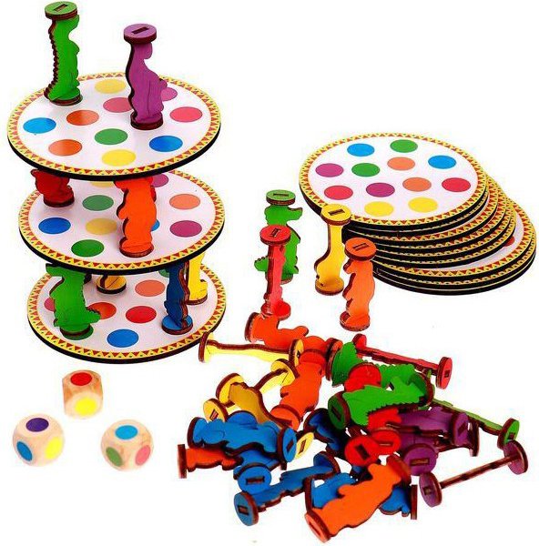 

Детская настольная игра ToySib Падающая башня 03031