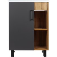  Doratiz Тумба под умывальник Лофт 50 9912.017 (графит/ватан)