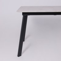 Кухонный стол Lepremo AV 1209/1 МДФ раздвижной 1200-1600x800 (Ароза светлая/черный)