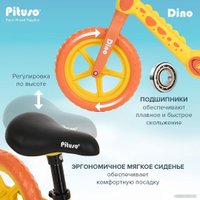 Беговел Pituso Dino EVA 12 (желтый)