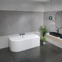 Ванна Lauter Bliss 150 P 21201052P (с ножками и сифоном 21Y32001 матовый черный)