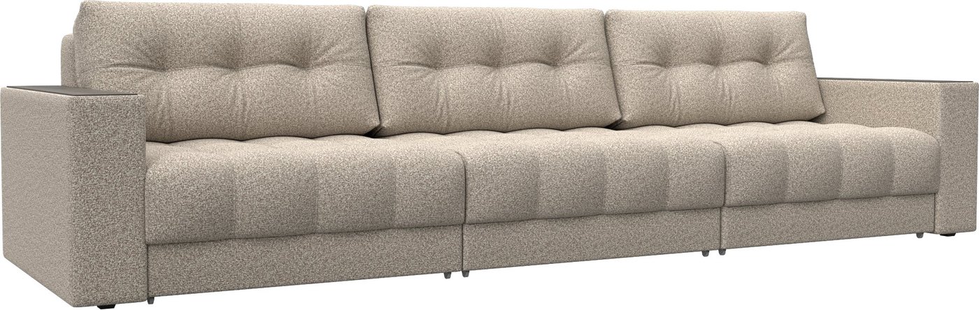 

Диван Лига диванов Лига-049 НПБ Лонг с декором 128447 (велюр Ness 04 бежевый)