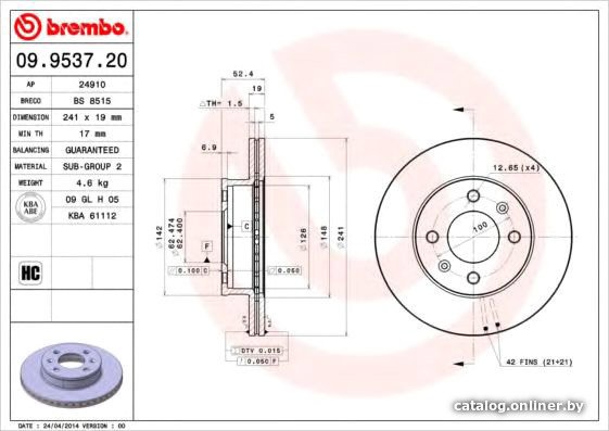 Brembo 09953720