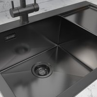 Кухонная мойка ZorG ZRN 5080 Premium L PVD Gunblack