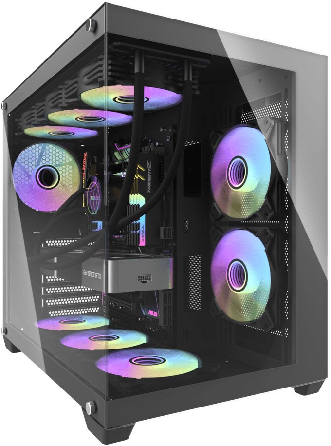 

Корпус dark Flash C285P (черный)