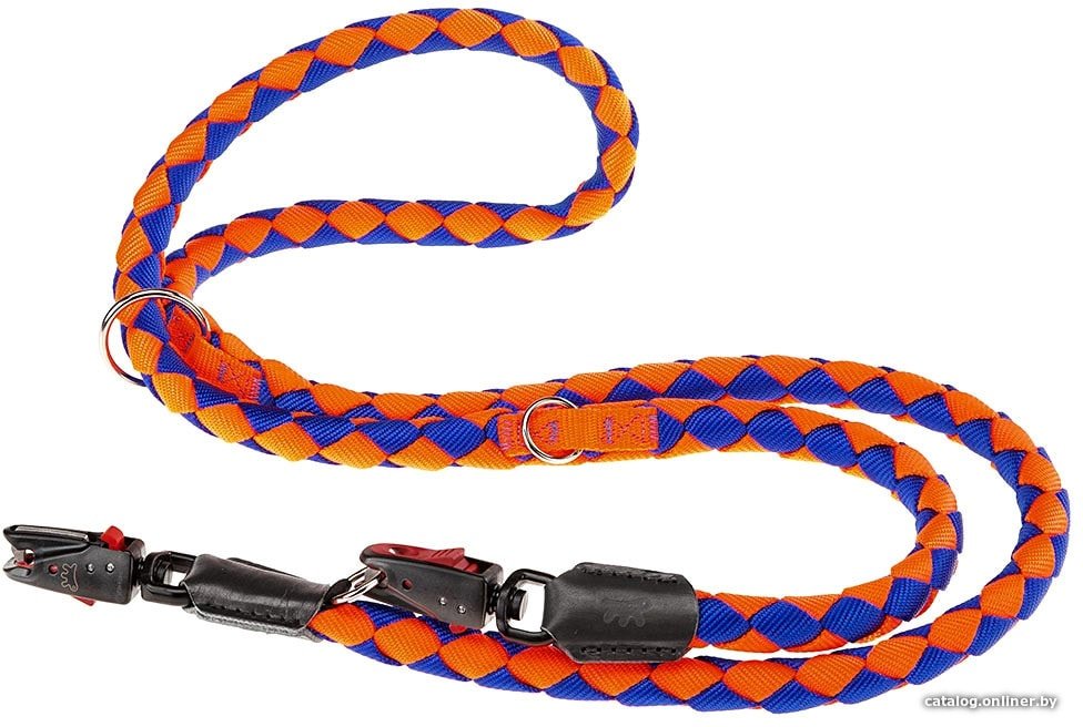 Поводок Ferplast Twist Matic GA18/200 75379013 (оранжевый/синий)