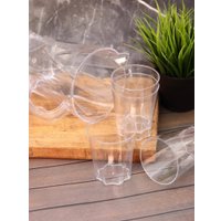 Набор стаканов для воды и напитков ILikeGift Transparent set 5766-04-0 (white)