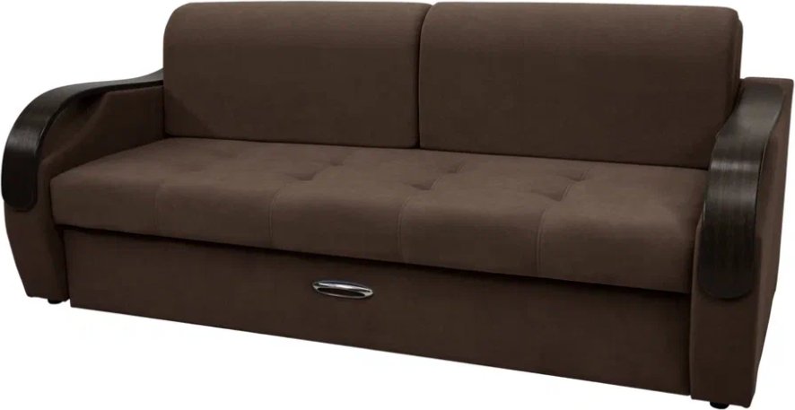 

Диван Сириус Лидер-6 ППУ 225x110 (Eva 27 велюр коричневый)