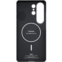 Чехол для телефона Pitaka Edge Case для Samsung Galaxy S26 Ultra (600D Black/Grey Twill Aaron Button)