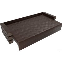 Диван Лига диванов Венеция 27959 (экокожа, коричневый)