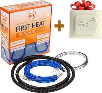 Нагревательный кабель Теплый пол №1 СТСП-90.0-1600 с терморегулятором RТС 70.26