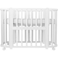 Кроватка-трансформер Indigo Baby Lux 3 в 1 (белый/белый)