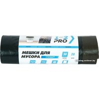 Пакеты для строительного мусора 1-2-Pro 30 л ММН03010-20 (20 шт, черный)