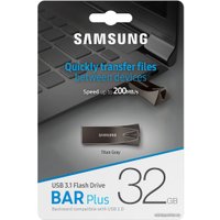 USB Flash Samsung BAR Plus 32GB (титан)