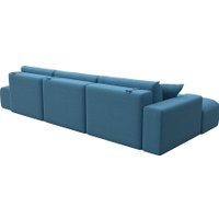 Угловой диван Лига диванов Лига-036 НПБ Модерн Лонг левый 125471L (рогожка амур голубой)