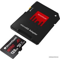Карта памяти Strontium Nitro microSDXC SRN128GTFU3A1A 128GB (с адаптером)