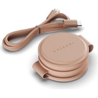 Беспроводное зарядное Satechi OntheGo 3-in-1 Charger ST-QTG31R (розовый)