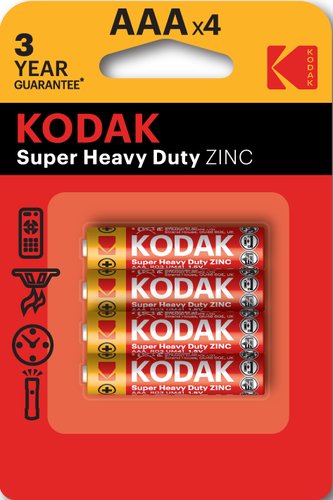 Батарейка Kodak Super Heavy Duty Zinc AAA R03-4BL 4 шт