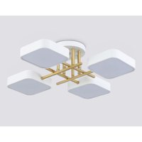 Припотолочная люстра Ambrella light FL516341/4 WH/GD (белый/золото)