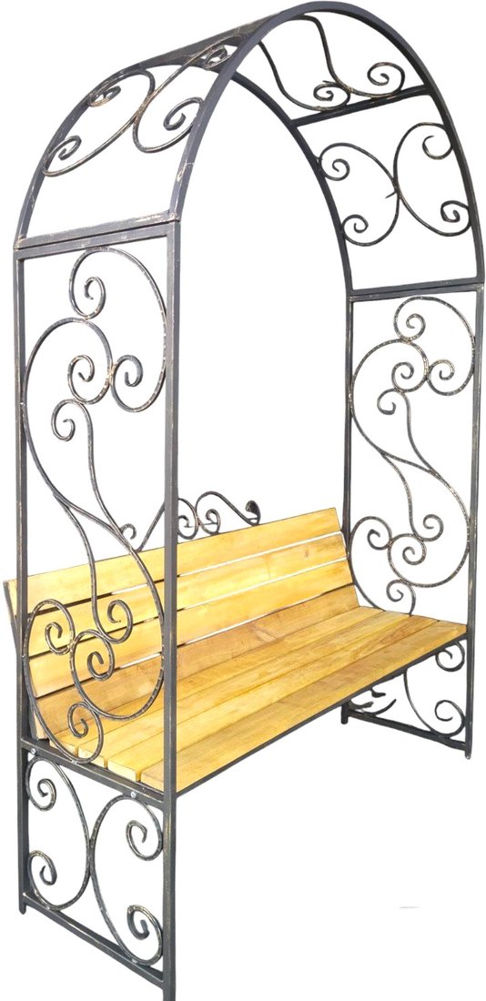 Кемпинговая скамейка Saniji С аркой С4 1550x500x2200