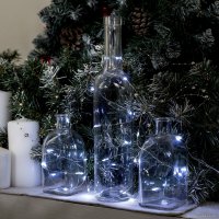 Новогодняя гирлянда Luazon Нить 5 м роса 2433893 (белый)