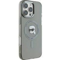 Чехол для телефона Lagerfeld PC/TPU NFT Karl Head Metal camera (MagSafe) для iPhone 16 Pro KLHMP16LHLSKIK