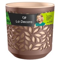 Кашпо La Decoro Leaves КШ-9573 (мокко/пудра)