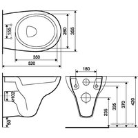 Унитаз подвесной Cersanit President (K08-027)