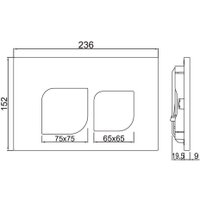 Панель смыва Jaquar JCP-CHR-852415